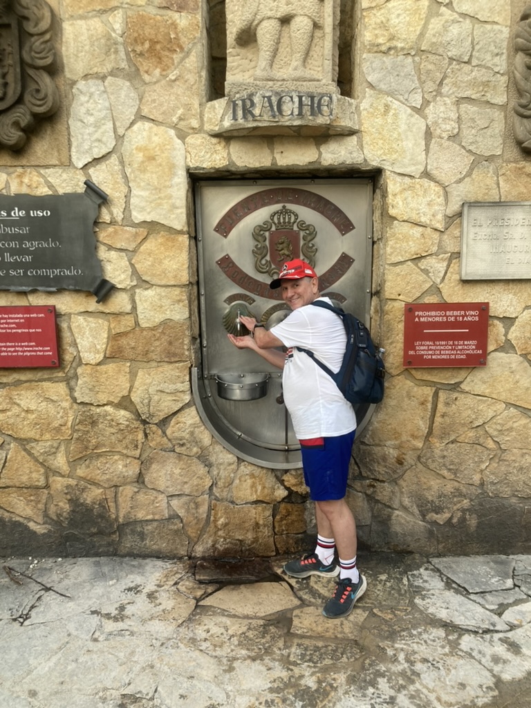 Wine fountain at Irache